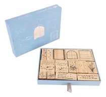 Comprar Juego De Sellos De Goma De Madera, Sellos De Goma De Madera 