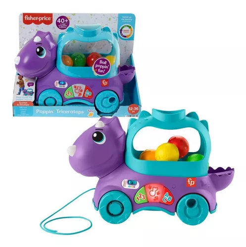 Carrinho Para Bebê - Fisher-Price - Dino Bolinhas Divertidas - Azul -  Mattel - Ri Happy