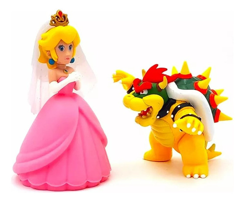 Bowser & Princesa Peach Pelicula Mario Bros Nintendo S