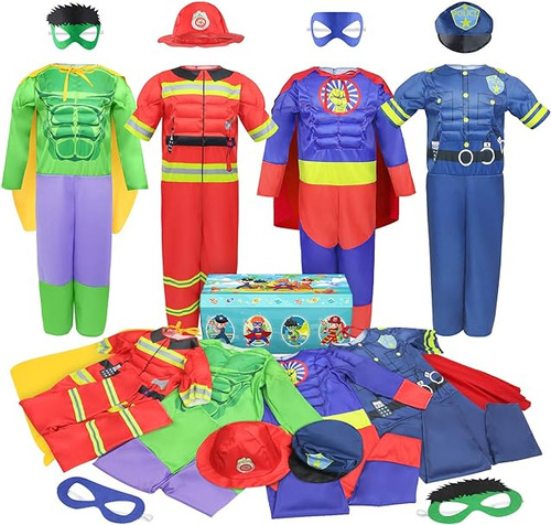 Disfraces Musculares Pecho Para Niños Con Superheroe Policia