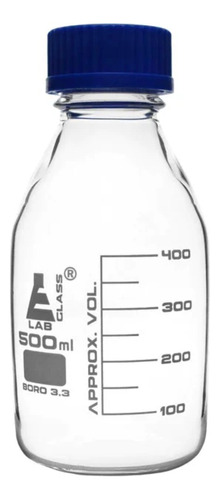 Frasco Autoclavable Tapa Azul 1000 Ml Ec-lab