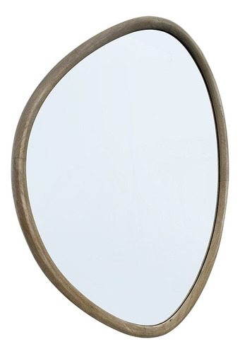 Espejo Decorativo Forma De Gota 60x80 Cm Mod. Elul Beige