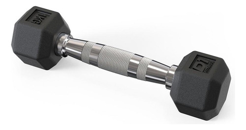 Dumbbell Sextavado Emborrachado - 1kg