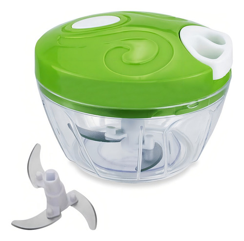 Cortador De Legumes Verde Com 3 Lâminas