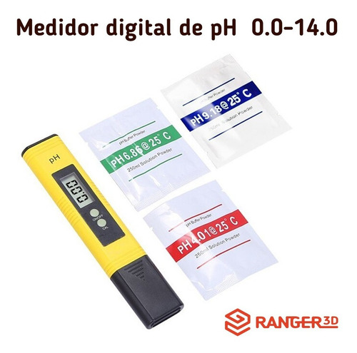 Medidor Ph Digital Auto-calibração Aquário Água - Vermelho
