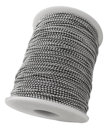 Cadena De De Bolas De Acero Inoxidable De Plata 2.4mm