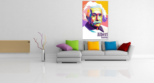 Cuadro Moderno Canvas, Albert Einstein Abstracto