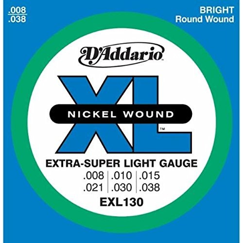 2 D'addario Exl130 Extra Super Light Cuerda Guitarra Na