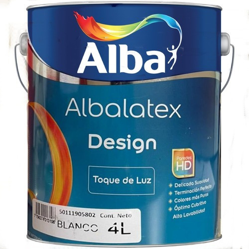 Albalatex Toque Sublime Blanco 1 Lt Pintura Alba