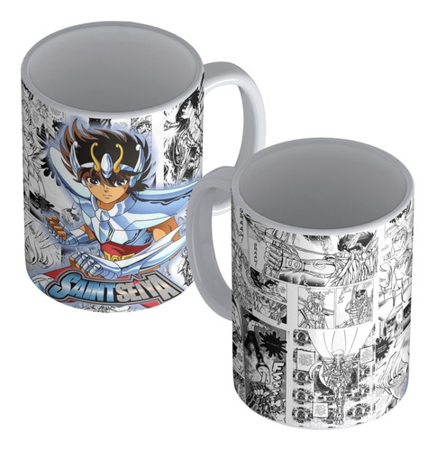 Taza Polimero Plastico Caballeros Del Zodiaco Seiya Pegasus