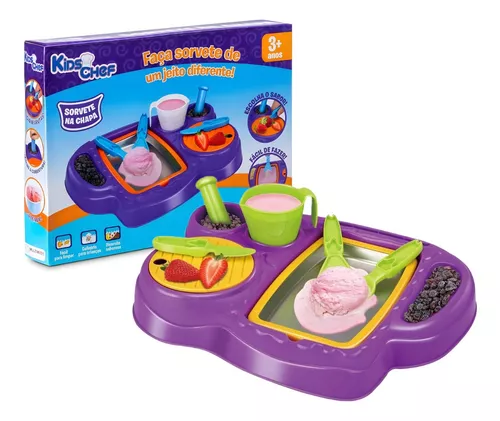 Kit Sorvetinho Com 5 Peças Brinquedo Cozinha Montar Sorvete