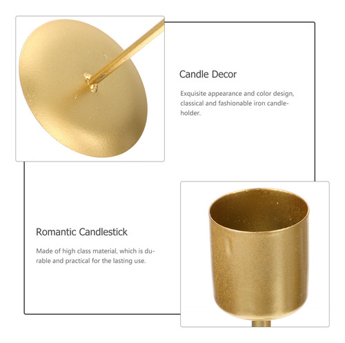 1 Par De Porta-velas Decorativos Retrô Para