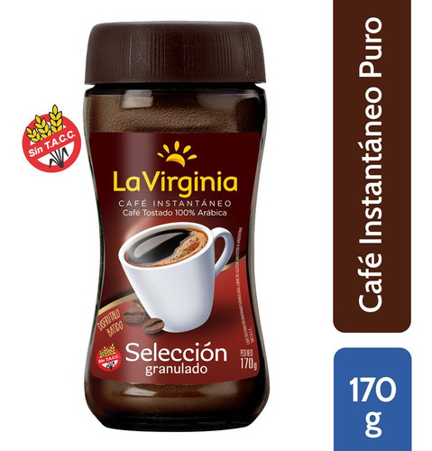 Cafe Instantaneo La Virginia Seleccion Tostado Frasco 170 Gr