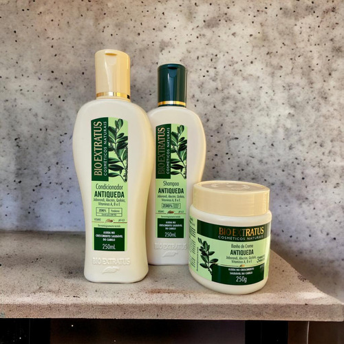 Kit 1 Shampoo 1 Cond. 1 Banho Creme Jaborandi 250ml