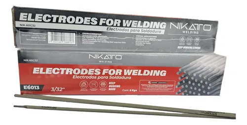 comprar Electrodo Aws E6013 3\u002F32- 2.5mm 5kg Gris (nik-60g32)