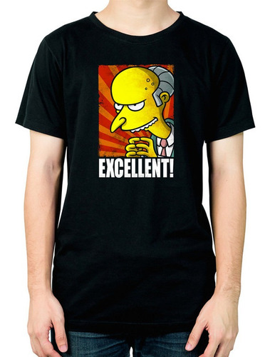 Remera Los Simpsons Sr Burns Excellent 470 Dtg Minos