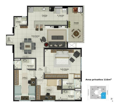 Imagem 12 de 26 de Apartamento No Bairro Jardim Atlântico - Ap4835