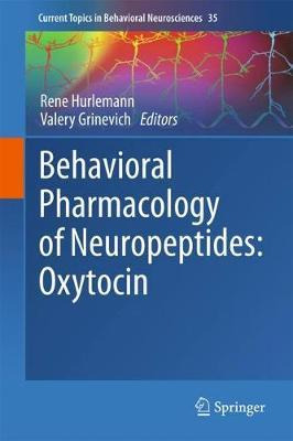 Libro Behavioral Pharmacology Of Neuropeptides: Oxytocin ...