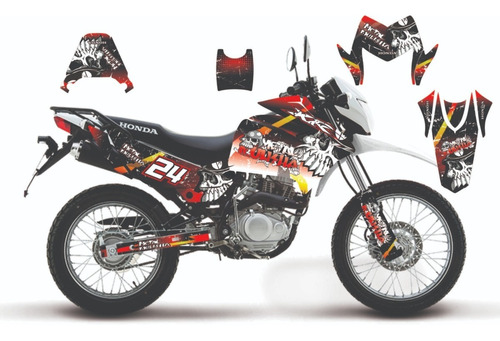 Calcos Honda Xr 150 Kits Completos Competicion