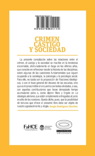 Varios Autores (2019) Crimen, Castigo Y Sociedad. Pluriverso