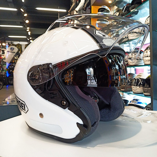 Capacete Shoei J-cruise Corso Branco/cinza Tc-6  Aberto