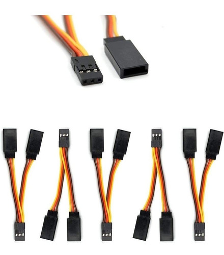 5 Cables Splitter De 7cm Para Jr/futaba Style Servo 1 A 2 Y