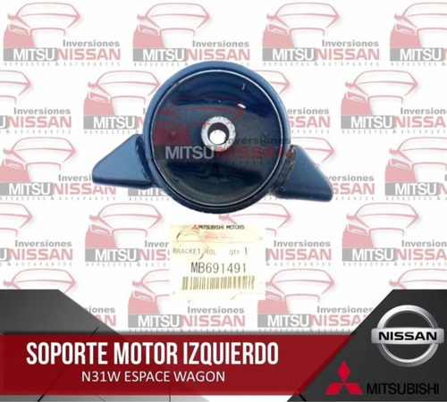 Base / Soporte Motor Izq Mitsubishi Space Vawom. N31w