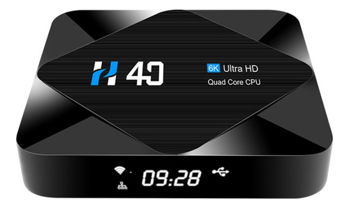 H40 6k Ultra Hd Qusd Core Cpu Wifi 4g+32g Media Player