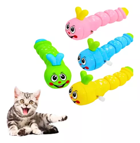 Compre 360 rotação inseto gato brinquedo interativo animal de estimação cão  brinquedo descomprimir lagarta ponta do dedo caracol brinquedos para  animais de estimação