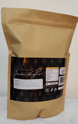 Imagen 2 de 2 de Chocolate En Polvo Sin Azúcar Jade Negro 1 Kg