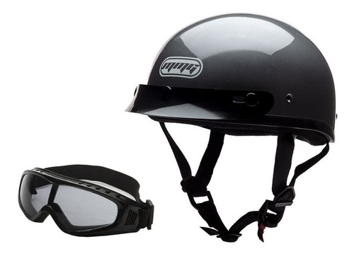 Casco Semiabierto Para Motocicleta Cruiser Classic Dot ...