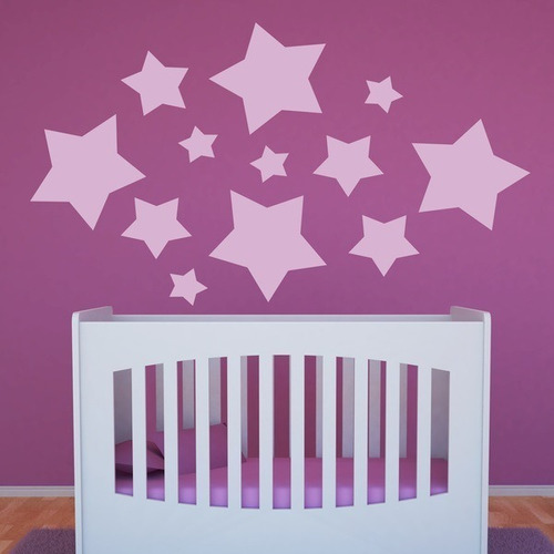 Vinilo Adhesivo Decorativo Cuarto Niños Niñas Estrella 12