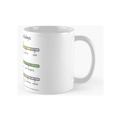 Taza Anatomía De Las Vacaciones Calidad Premium