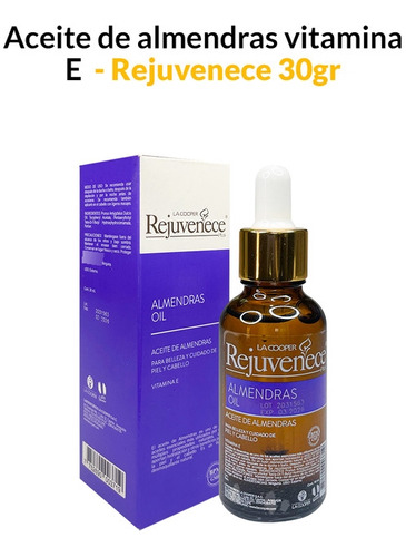 Aceite De Almendras Vitamina E 30ml -  Rejuvenece