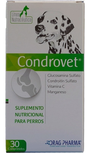 Condrovet Suplemento Articular Para Perros 30 Comprimidos Mh