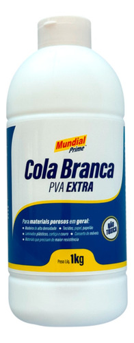 Cola Branca Extra Forte Tubo 1 Kg Li05000001 Mundial Primeco