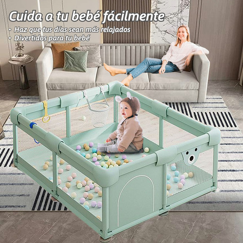 Corralito De Juegos Para Bebés Plegable Con Accesorios