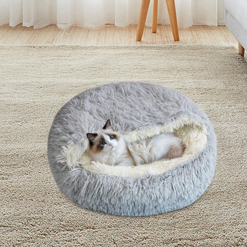 Cama Para Gatos Con Funda Con Capucha, 50 Centímetros