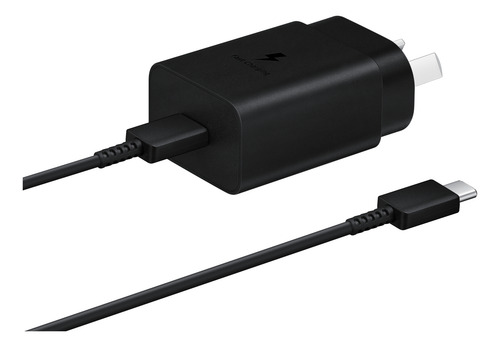 Cargador Samsung Con Cable Usb Pd Tipo C Black 15w 100-240 V