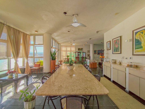 Imagem 11 de 30 de Casa Na Praia, Condomínio Fechado, Frente Mar, 7 Suítes, Lazer, Península, Guarujá. - Ca0424