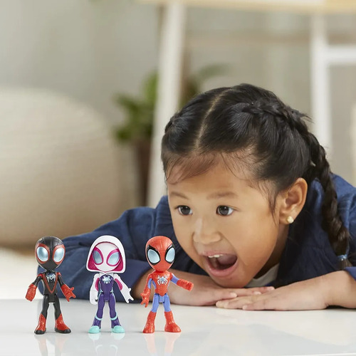 Spidey And His Amazing Friends Set 3 Bólidos Transformables
