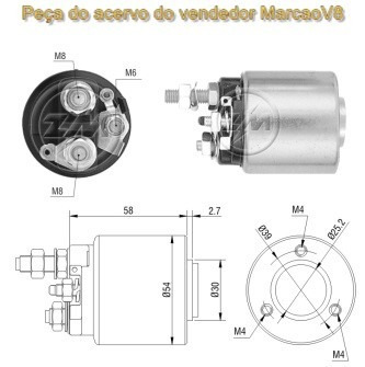 Relê Automático Do Motor D Partida Mercedes Sprinter Zm590