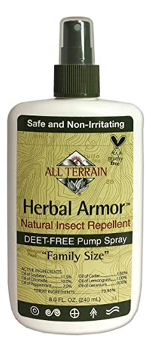 Repelente De Insectos Natural All Terrain Herbal Armor, Spra