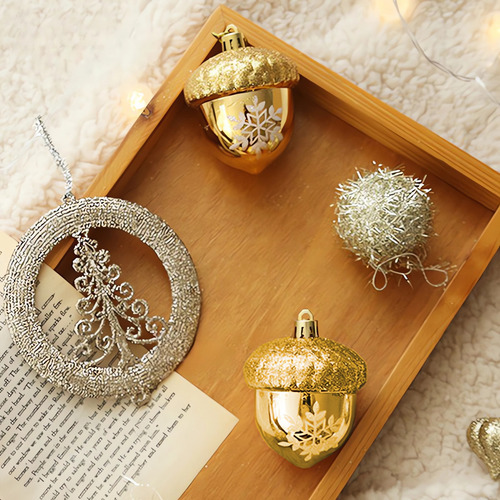 G 6006, Decoración De Árbol De Navidad, Techo Navideño, 3 Un