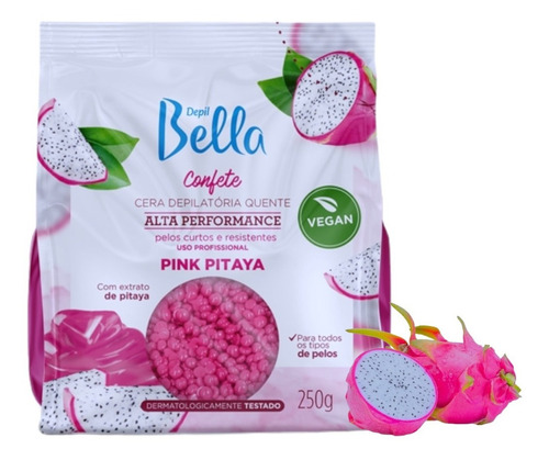 Cera Depilatória Quente Confete Pitaya Depil Bella - 250g