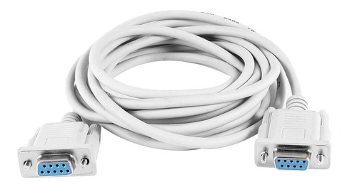 Qtqgoitem Gris Db9 Hembra Serie Rs232 Pin Ff Cable Adaptador