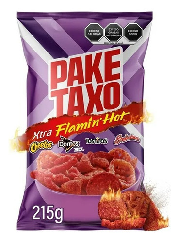 Botana Sabritas Paketaxo Xtra Flamin Hot 215 G