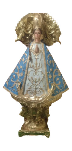 Virgen De San Juan De Los Lagos, Artesanía Resina 57x32x18cm