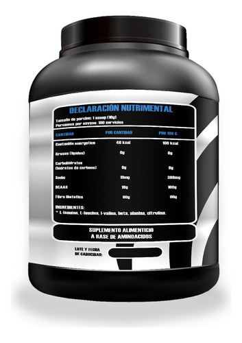 Aminoácidos Bcaas Depredador Protein 1 Kg Sabores 100 Serv Mora Azul