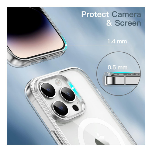 Jetech Funda Magnética Para Iphone 14 Pro Max De 6,7 Con De Borrar.